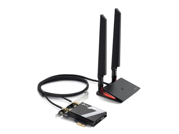 TP-Link Archer TBE550E, Intern, Trådlös, PCI Express, WLAN / Bluetooth, 9300 Mbit/s, Svart
