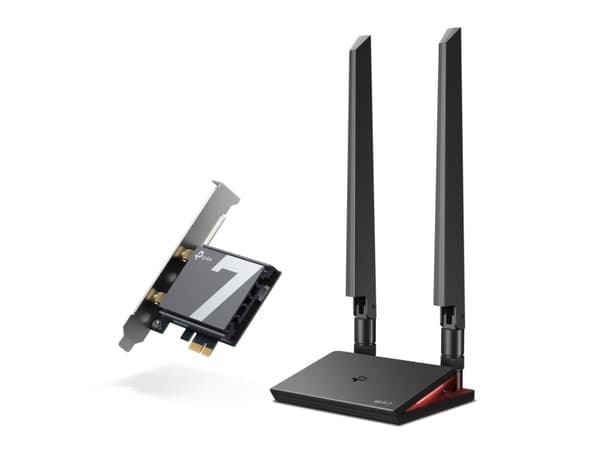 TP-Link Archer TBE550E, Intern, Trådlös, PCI Express, WLAN / Bluetooth, 9300 Mbit/s, Svart Svart