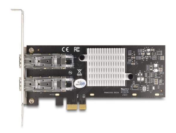 Delock - Nätverksadapter - PCIe låg profil - Gigabit SFP x 2