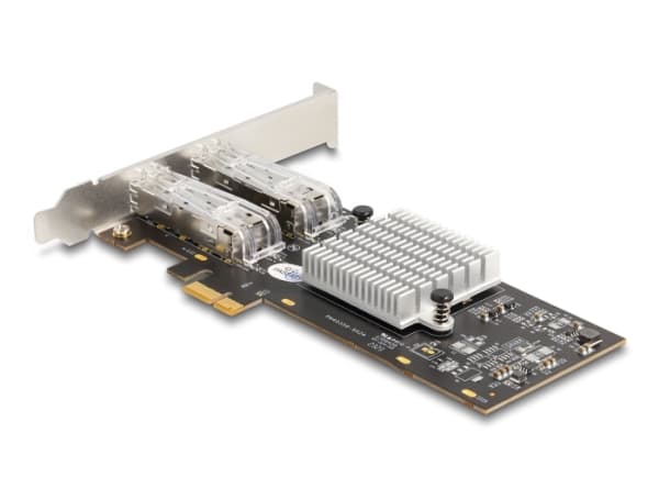Delock - Nätverksadapter - PCIe låg profil - Gigabit SFP x 2