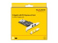 Miniatyrbild 4 av 4: DeLOCK 81261, Intern, Kabel, PCI Express, Ethernet, 5000 Mbit/s, Svart