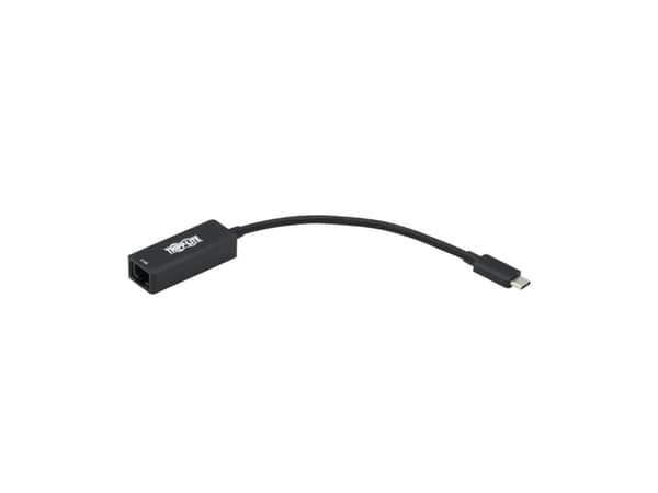 Tripp Lite U436-06N-2P5, trådbunden, USB Type-C, Ethernet, 1000 Mbit/s, svart