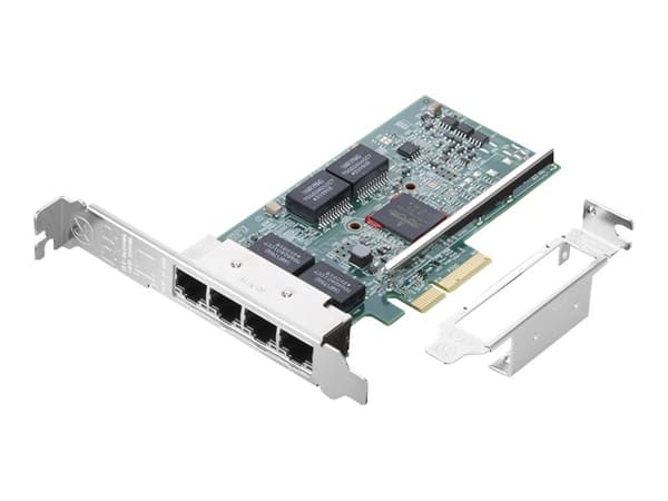 Broadcom BCM5719-4P - Nätverksadapter - PCIe 2.1 x4 låg profil - Gigabit Ethernet x 4 - för ThinkPad L15 Gen 4; ThinkStation P3; P360; P520; P520c; P
