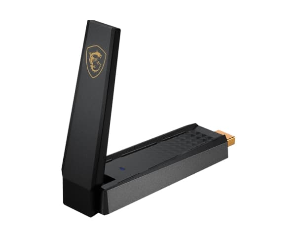 MSI AX E5400 - Verkkosovitin - USB 3.2 Gen 1 - Wi-Fi 6E