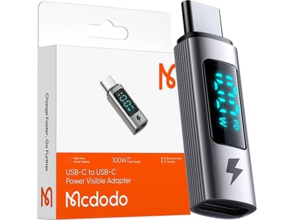 Mcdodo MCDODO ADAPTER USB-C ADAPTER USB TYPE C RASKLADER 100W METER