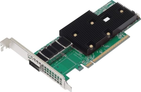 Broadcom P1400GD - Nätverksadapter - PCIe 5.0 x16 låg profil - 400 Gigabit QSFP112 x 1