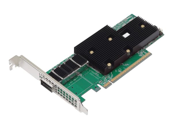 Broadcom P1400GD - Nätverksadapter - PCIe 5.0 x16 låg profil - 400 Gigabit QSFP112 x 1