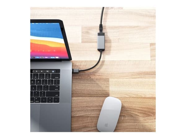 ALOGIC Ultra - Verkkosovitin - USB-C 3.2 Gen 1 - Gigabit Ethernet x 1 - avaruudenharmaa