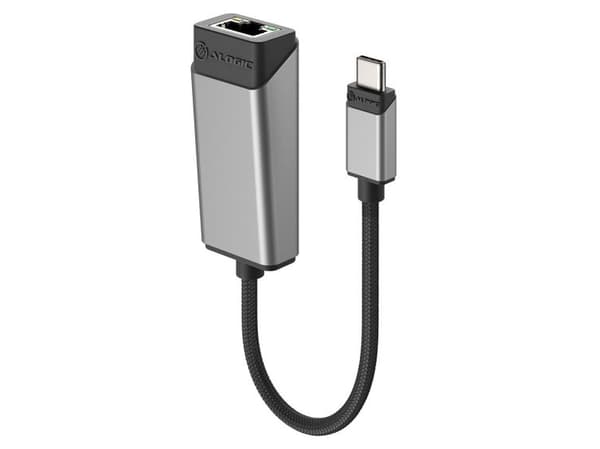 ALOGIC Ultra - Verkkosovitin - USB-C 3.2 Gen 1 - Gigabit Ethernet x 1 - avaruudenharmaa