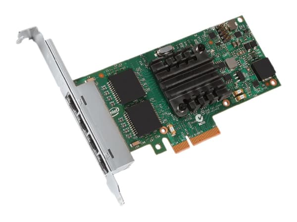 Intel Ethernet Server Adapter I350-T4V2 - Nätverksadapter - PCIe 2.1 x4 låg profil - 1000Base-T x 4 Grön
