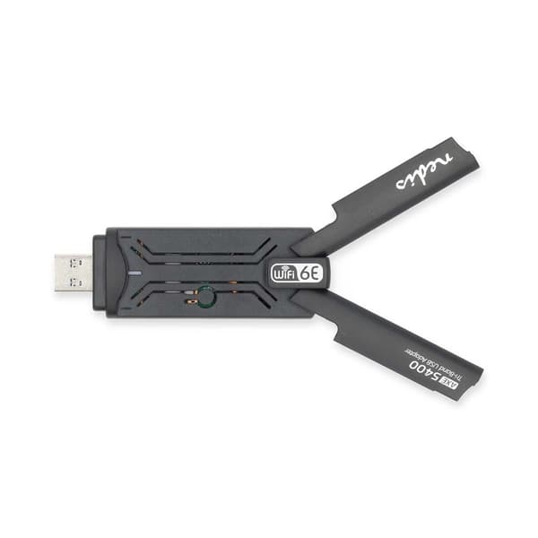 Nedis Nätverks dongle | Wi-Fi | AX5400 | 2.4/5/6 GHz (Triple Band) | USB3.0 | Wi-Fi hastighet total: 5400 Mbps | Windows 10 / Windows 11
