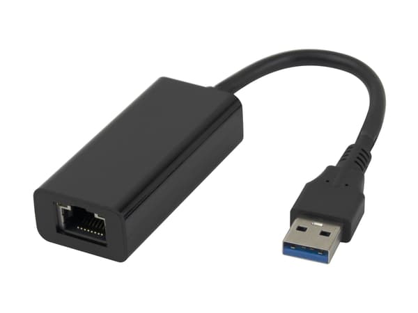 DELTACO - Nettverksadapter - USB 3.0 - 1000Base-T x 1 - svart