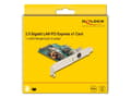 Miniatyrbild 5 av 5: Delock - Nätverksadapter - PCIe 2.1 låg profil - 10/100/1000/2500Base-T (PoE+) x 1