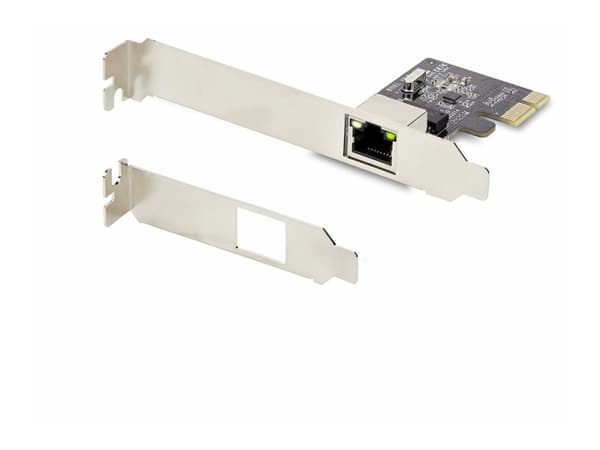 StarTech.com 1-Port Gigabit PCIe Network Adapter Card, TAA Compliant - Nätverksadapter - PCIe låg profil - Gigabit Ethernet x 1 - svart - TAA-kompati