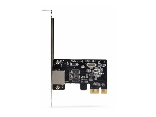 StarTech.com 1-Port Gigabit PCIe Network Adapter Card, TAA Compliant - Nätverksadapter - PCIe låg profil - Gigabit Ethernet x 1 - svart - TAA-kompati