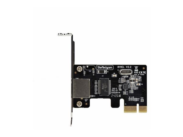 StarTech.com ST1000SPEX2LT, sisäinen, langallinen, PCI Express, Ethernet, 1000 Mbit/s, musta