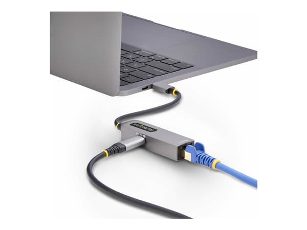 StarTech.com 2.5GbE USB-C to Ethernet Adapter - Nätverksadapter - USB-C 3.2 Gen 1 / Thunderbolt 3 - 10M/100M/1G/2.5 Gigabit Ethernet + USB-C 3.2 Gen