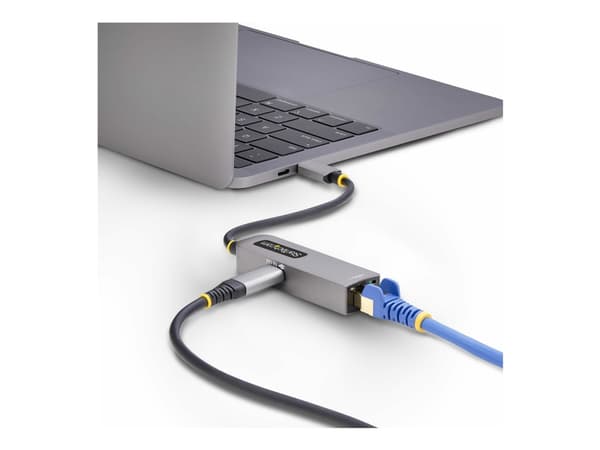 StarTech.com USB-C to Ethernet Adapter, NIC, 1Gbps - Nätverksadapter - USB-C 3.2 Gen 1 - Gigabit Ethernet + USB-C 3.2 Gen 1 - rymdgrå