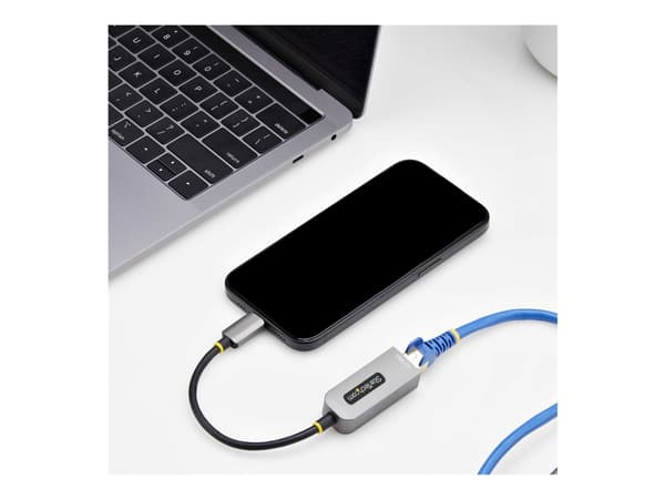 StarTech.com 2.5GbE USB-C to Ethernet Adapter - Nettverksadapter - USB-C 3.2 Gen 1 / Thunderbolt 3 - 10M/100M/1G/2,5 Gigabit Ethernet - romgrå