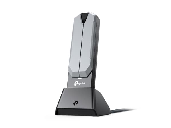 TP-Link Archer TBE400UH, Kabel & Trådlös, USB, WLAN, Wi-Fi 7 (802.11be), 2882 Mbit/s, Grå