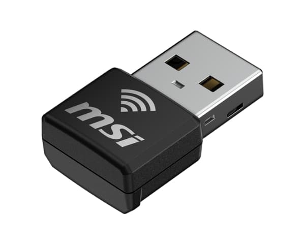 MSI AX1800 Nano - Nätverksadapter - USB 2.0 - Wi-Fi 5, Wi-Fi 6