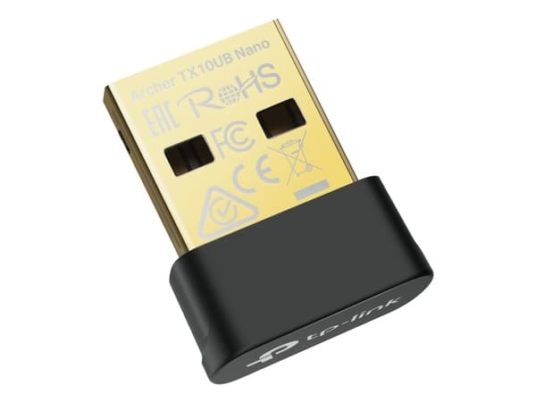 TP-Link Archer TX10UB Nano, Trådløs, USB, Bluetooth, 600 Mbit/s, Sort