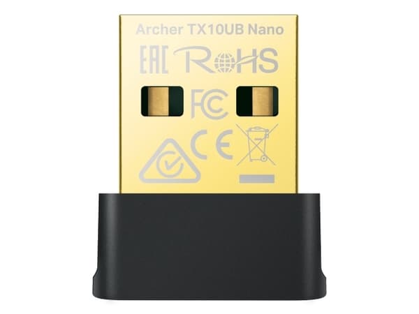 TP-Link Archer TX10UB Nano, Trådløs, USB, Bluetooth, 600 Mbit/s, Sort Sort