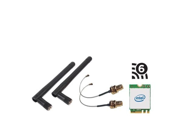 Shuttle WLAN Kit WLN-M3, Intern, Trådlös, PCI Express, WLAN / Bluetooth, Wi-Fi 6 (802.11ax), 2400 Mbit/s