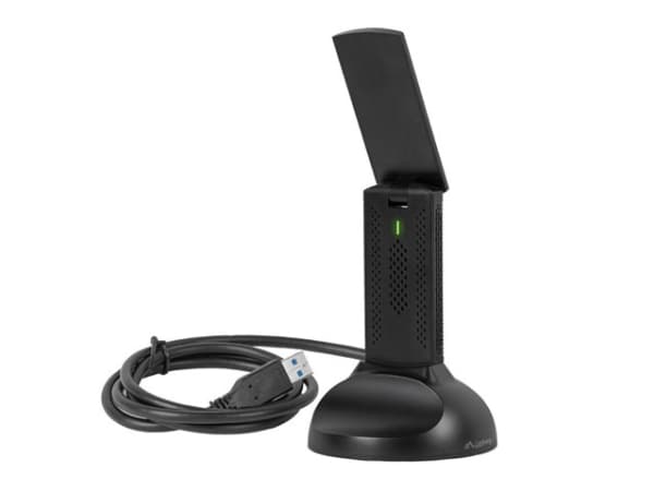 Lanberg NC-3000-WI, Trådlös, USB Type-A/USB Type-C, WLAN, Wi-Fi 6E (802.11ax), 3000 Mbit/s