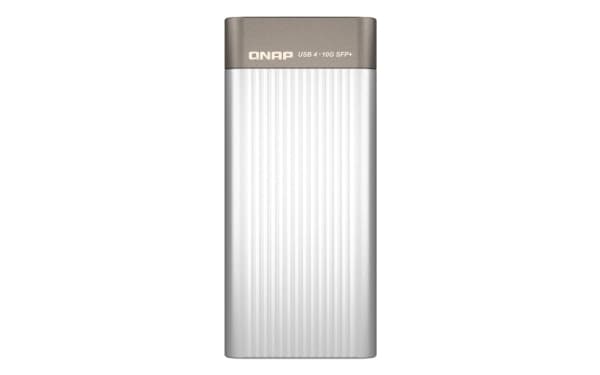 QNAP USB 4 Type-C to 1 x 10GbE SFP+Network A, Kabel, USB Type-C, Ethernet, 10000 Mbit/s, Silver Silver