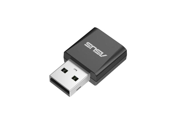 ASUS USB-BE92 Nano, Trådløs, USB, WLAN, Wi-Fi 7 (802.11be), 2882 Mbit/s, Sort Sort