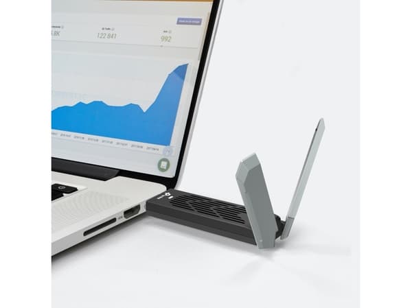 TP-Link Archer TBE400UH, Kabel & trådløs, USB, WLAN, Wi-Fi 7 (802.11be), 2882 Mbit/s, Grå
