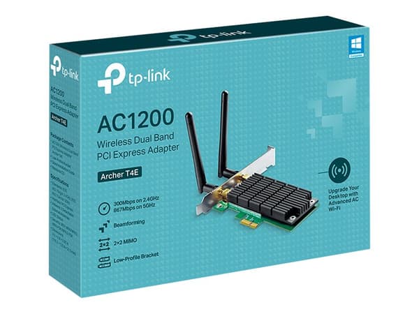 TP-Link Archer T4E - Nettverksadapter - PCIe lav profil - Wi-Fi 5