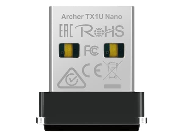 TP-Link AX300, Trådlös, USB, WLAN, Wi-Fi 6 (802.11ax), 287 Mbit/s, Svart Svart