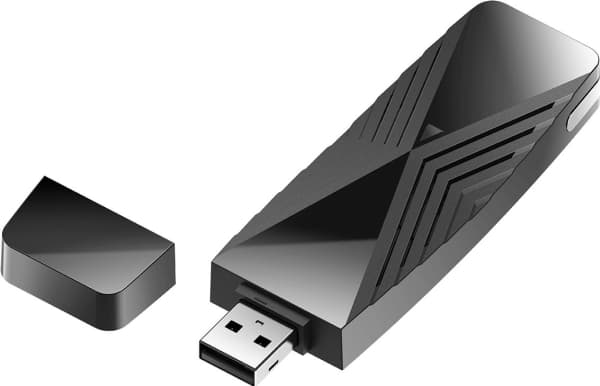 D-Link DWA-X1850, Trådløs, USB, WLAN, Wi-Fi 6 (802.11ax), 1800 Mbit/s, Sort