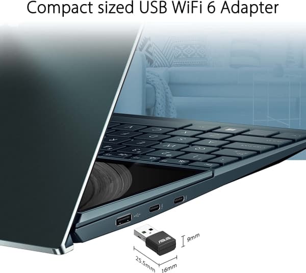 ASUS USB-AX55 Nano - Nätverksadapter - USB 2.0 - 802.11ax