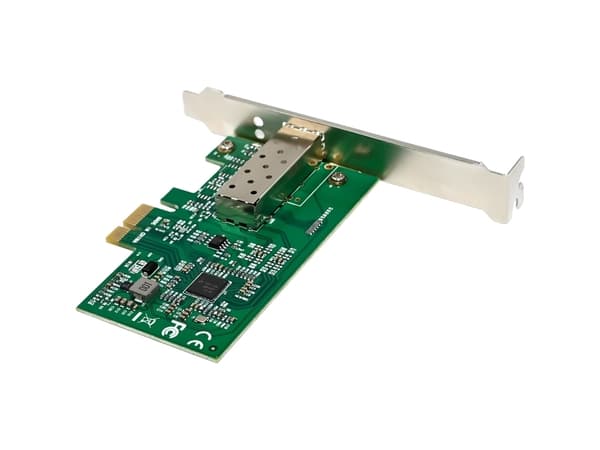 InLine Gigabit-verkkokortti 1x SFP-kuitu 1Gb/s PCIe x1 sis. LP-korttipaikan kiinnikkeen (51125N)
