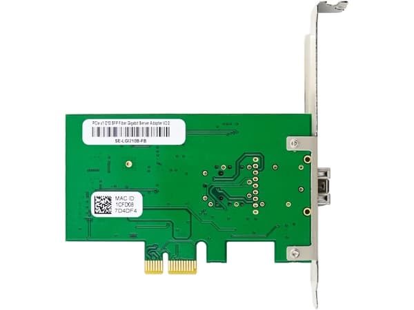 InLine Gigabit-verkkokortti 1x SFP-kuitu 1Gb/s PCIe x1 sis. LP-korttipaikan kiinnikkeen (51125N)