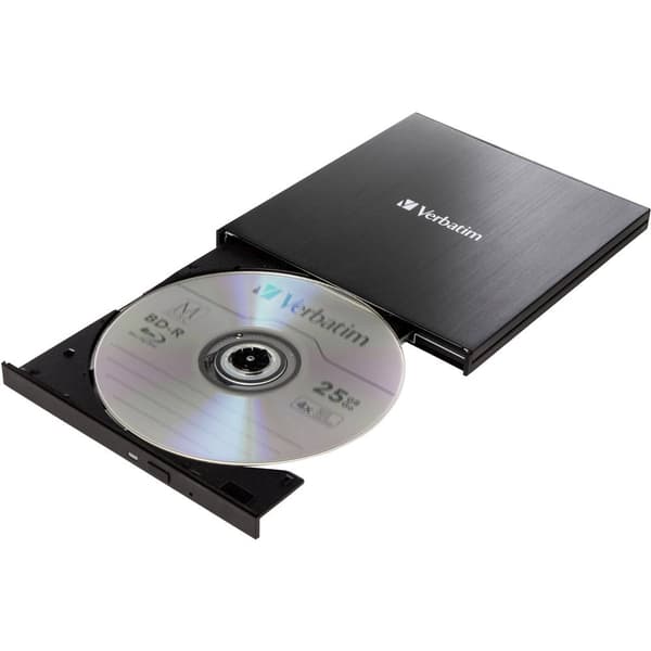 Verbatim External Slimline Bluray-brännare extern Box Svart