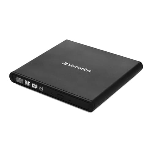 Verbatim External Slimline CD/DVD Writer optical disc drive DVD±RW Black Svart