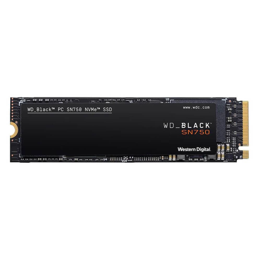 WD Black SN750 NVMe SSD WDS500G3X0C - Solid state drive - 500 GB - inbyggd - M.2 2280 - PCI Express 3.0 x4 (NVMe)