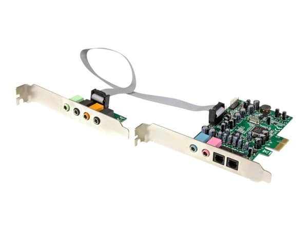 StarTech.com PEXSOUND7CH, 7.1 kanavaa, Sisäinen, 24 bittiä, 92 dB, PCI-E x1