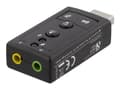 Miniatyrbilde 1 av 5: DELTACO UAC-03 - Lydkort - USB