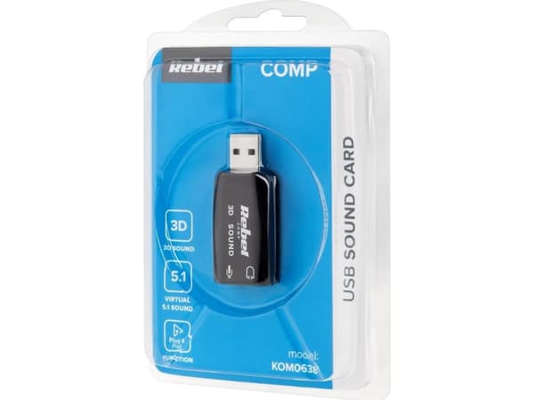 Quer USB 5.1 - Lydkort - stereo - USB