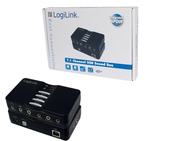 LogiLink USB Sound Box Dolby 7.1 8-Channel, 7.1 kanaler, USB