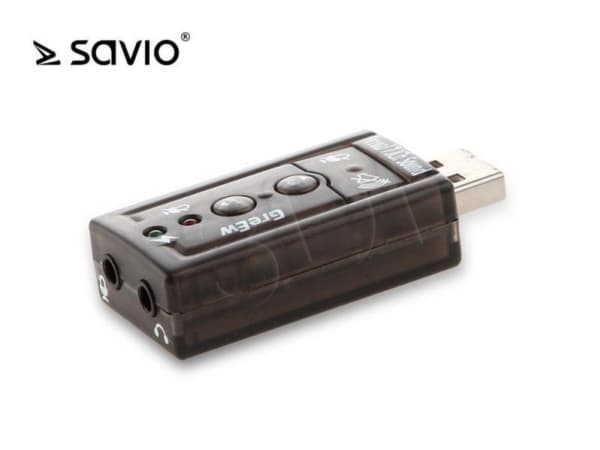 SAVIO AK-01 - Ljudkort - 16-bitars - 7.1 - USB