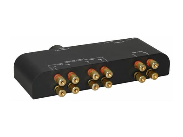 MicroConnect - Högtalareväljare/volymkontroll för högtalare - 2-vägs - svart