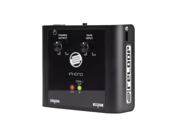 Reloop iPhono 2, 70 dB, 16 bit, 20 - 20000 Hz, Svart, 130 x 115 x 49 mm, 93 g