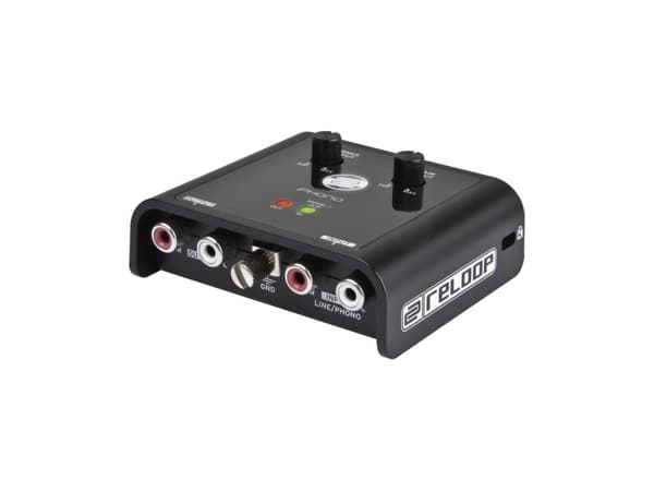 Reloop iPhono 2, 70 dB, 16 bit, 20 - 20000 Hz, Svart, 130 x 115 x 49 mm, 93 g