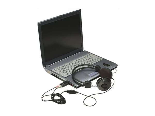 Manhattan Hi-Speed USB 3-D Audio Adapter 2.1 Lydkort, extern extern stik till huvudtelefoner